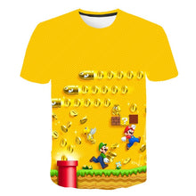 Boys and girls summer clothes new Harajuku style classic game 3d printing t-shirt hip-hop t-shirt kids