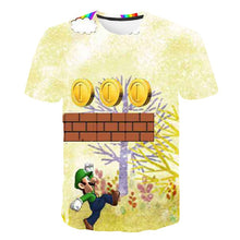 Boys and girls summer clothes new Harajuku style classic game 3d printing t-shirt hip-hop t-shirt kids