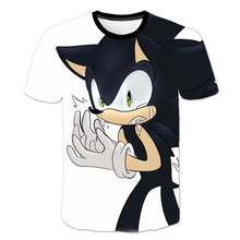 Boys Cartoon Sonic the Hedgehog t shirt Kids Black Tshirt Funny T-Shirts for Girls Child T-Shirt Children Clothing 2020 Tee Tops