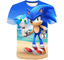 2020 Summer T-shirt Sonic the Hedgehog Casual T shirts Cartoon Baby 3D Boys t shirt  Fashion Breathable Kids Clothes shirts