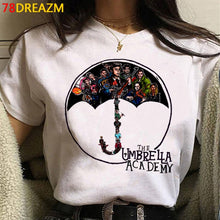 New The Umbrella Academy T Shirt Men Kawaii Summer Tops Cartoon T-shirt Cha-Cha Diego Graphic Tees Funny Harajuku Tshirt Male