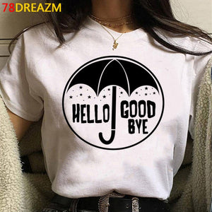 New The Umbrella Academy T Shirt Men Kawaii Summer Tops Cartoon T-shirt Cha-Cha Diego Graphic Tees Funny Harajuku Tshirt Male