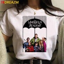 New The Umbrella Academy T Shirt Men Kawaii Summer Tops Cartoon T-shirt Cha-Cha Diego Graphic Tees Funny Harajuku Tshirt Male