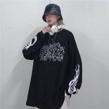 NiceMix Cartoon Horror Graphic T-shirt Women Character Print Loose Punk Japanese T Shirts Pullover Top Harajuku Street Tees