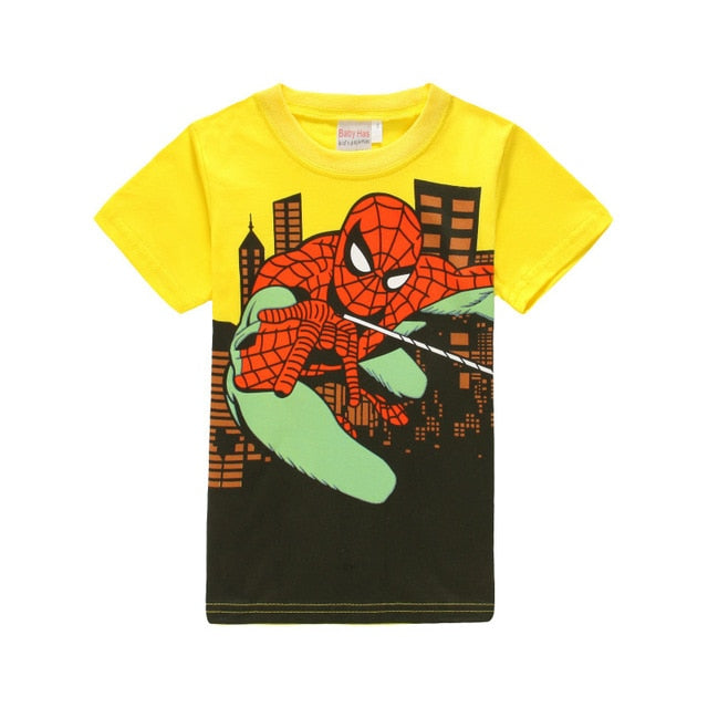 Spring Long Sleeve T Shirts Children Batman Superman Movies Printing Boys Clothes T-Shirts Girls Boys Kids Baby Children's Cloth