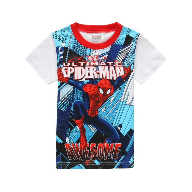 Spring Long Sleeve T Shirts Children Batman Superman Movies Printing Boys Clothes T-Shirts Girls Boys Kids Baby Children's Cloth
