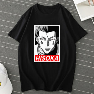 Hunter X Hunter Anime Mens T Shirt Tops Tees Killua Zoldyck Devil Eye Teeshirt Tops Short Sleeve Casual Men Tshirt Clothes Male