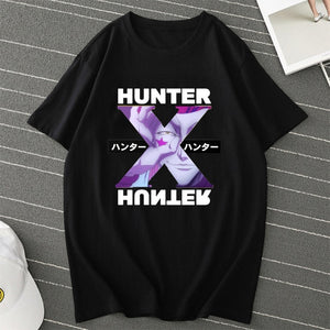 Hunter X Hunter Anime Mens T Shirt Tops Tees Killua Zoldyck Devil Eye Teeshirt Tops Short Sleeve Casual Men Tshirt Clothes Male