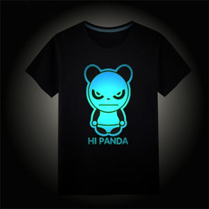 2020 Christmas Boys Girls Luminous Short Sleeves T-Shirts Children's Tshirt 3D Cartoon T Shirt Baby Girl Tops Kids Tees Costume