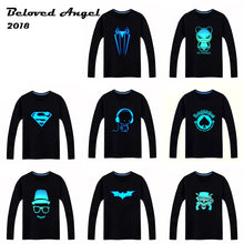 Brand New Luminous Long Sleeve T-Shirt For Boys T Shirt Christmas Teen Girl Tops 3-15 years Teenage Toddler Boy Tshirts