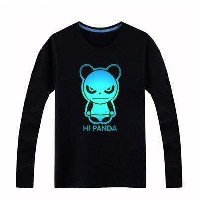 Brand New Luminous Long Sleeve T-Shirt For Boys T Shirt Christmas Teen Girl Tops 3-15 years Teenage Toddler Boy Tshirts