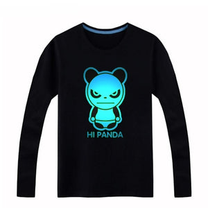 Brand New Luminous Long Sleeve T-Shirt For Boys T Shirt Christmas Teen Girl Tops 3-15 years Teenage Toddler Boy Tshirts