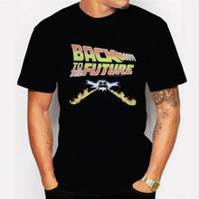 Back To The Future Tshirt Luminous T Shirt camiseta Summer Short Sleeve T Shirts back to future Tee Tops Streetwear T-shirts 4XL