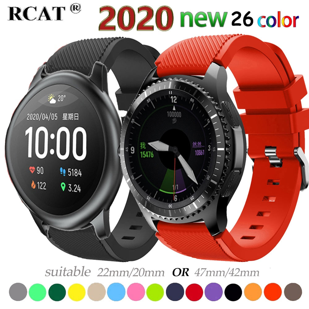 Strap For Samsung Galaxy watch 3 45mm/41/active 2 gear S3 Frontier/huawei watch gt 2e/2/amazfit bip/gts strap 20/22mm watch Band
