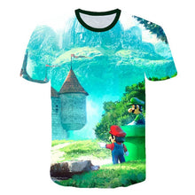 Classic Cartoon Mario 3D T-shirt New Harajuku style Classic Game Mario Bros kids clothes Mario Boys Clothes Street T-shirt