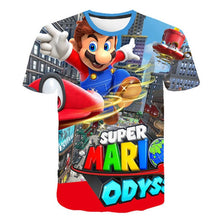 Classic Cartoon Mario 3D T-shirt New Harajuku style Classic Game Mario Bros kids clothes Mario Boys Clothes Street T-shirt