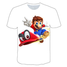 Classic Cartoon Mario 3D T-shirt New Harajuku style Classic Game Mario Bros kids clothes Mario Boys Clothes Street T-shirt