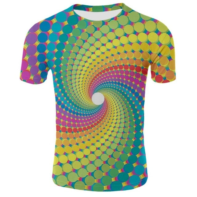 Summer 2020 new suit fake two-piece T-shirt men's summer 3D printing casual 3D T-shirt tops T-shirt