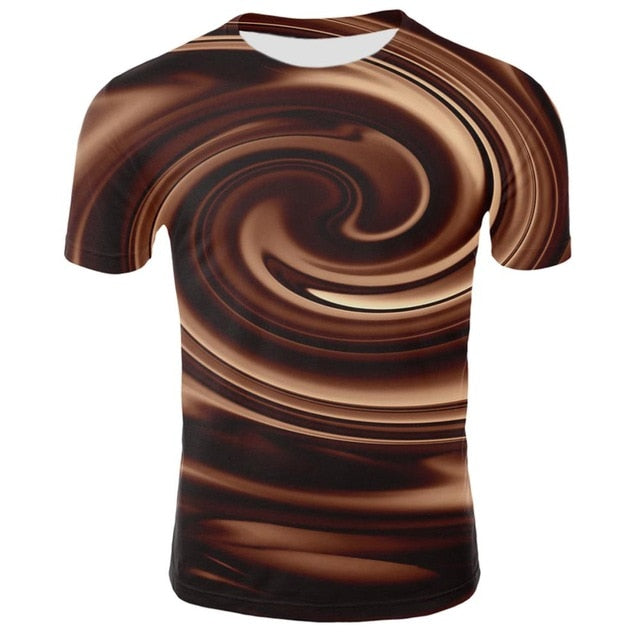 Summer 2020 new suit fake two-piece T-shirt men's summer 3D printing casual 3D T-shirt tops T-shirt