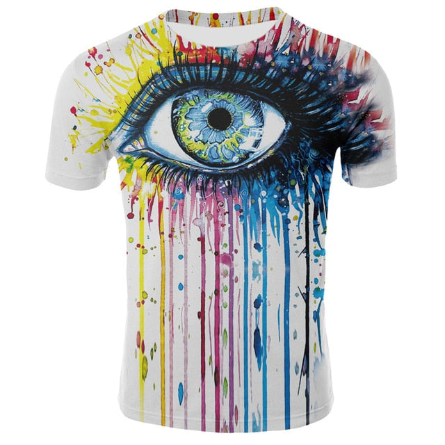 Summer 2020 new suit fake two-piece T-shirt men's summer 3D printing casual 3D T-shirt tops T-shirt