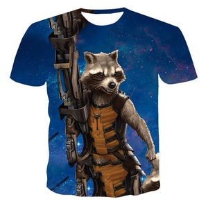 New 3D Men T-shirt Bear Warrior Pattern Men's Clothing The Streets Of Leisure Short Sleeve Men's Summer Fashion Print T-shirts