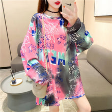 harajuku Women Striped Oversize Tshirt Chic Fashion 90s full Sleeve Loose T-shirts Female Casual Tops Clothes Streetwear T shirt