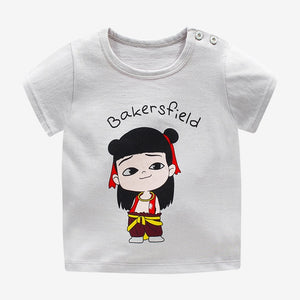 HIPAC Clothes Baby T-shirt Kids Short Sleeve Shirt Girls Top Boy Clothing Cotton Girls T-shirt Baby Girl Summer Tshirt Sale