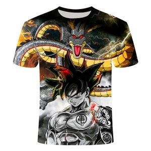 Manga Dragon Ball z Super Saiyan Son Goku Anime Summer 3D Printing Latest Fashion T-shirt Top Men/Boys Cartoon Casual T-shirt