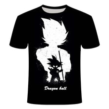 Manga Dragon Ball z Super Saiyan Son Goku Anime Summer 3D Printing Latest Fashion T-shirt Top Men/Boys Cartoon Casual T-shirt