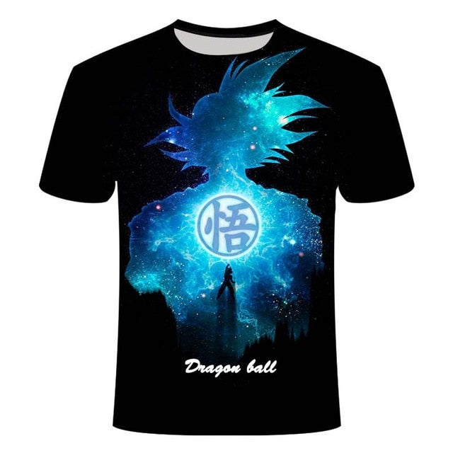 Manga Dragon Ball z Super Saiyan Son Goku Anime Summer 3D Printing Latest Fashion T-shirt Top Men/Boys Cartoon Casual T-shirt