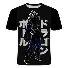 Manga Dragon Ball z Super Saiyan Son Goku Anime Summer 3D Printing Latest Fashion T-shirt Top Men/Boys Cartoon Casual T-shirt