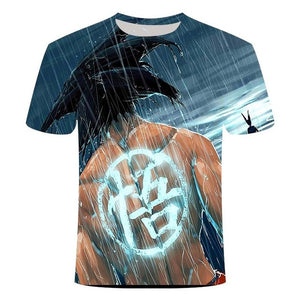 Manga Dragon Ball z Super Saiyan Son Goku Anime Summer 3D Printing Latest Fashion T-shirt Top Men/Boys Cartoon Casual T-shirt