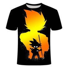 Manga Dragon Ball z Super Saiyan Son Goku Anime Summer 3D Printing Latest Fashion T-shirt Top Men/Boys Cartoon Casual T-shirt