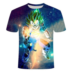 Manga Dragon Ball z Super Saiyan Son Goku Anime Summer 3D Printing Latest Fashion T-shirt Top Men/Boys Cartoon Casual T-shirt