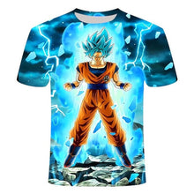 Manga Dragon Ball z Super Saiyan Son Goku Anime Summer 3D Printing Latest Fashion T-shirt Top Men/Boys Cartoon Casual T-shirt