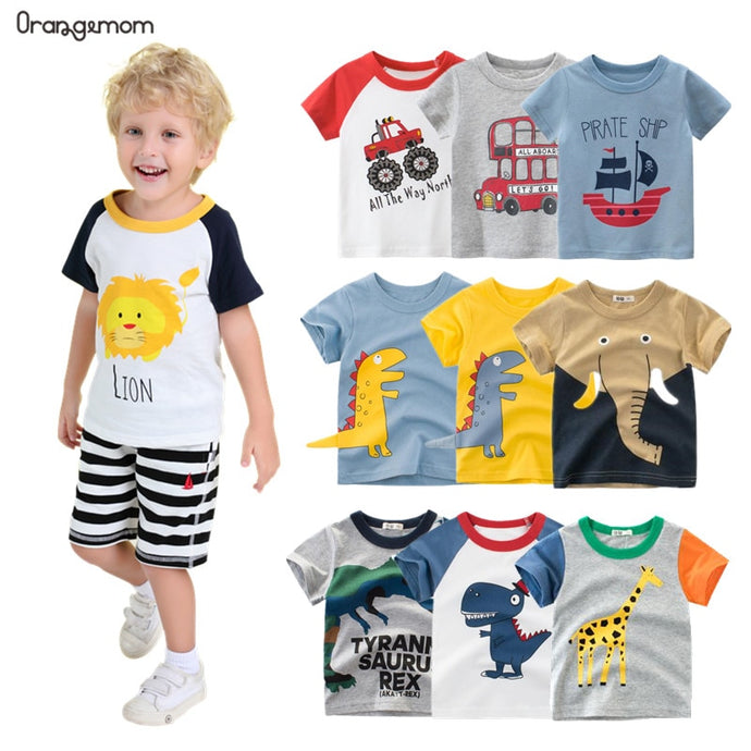 Orangemom anime 2020 Summer children's clothing boys short sleeve T-shirt  kids sweatshirt child's cotton clothes boys t shirt