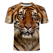 2020 New 3D Lion T-shirt Men's Animal T-shirt Cool 3D Style Pattern 3DT Shirt Summer Trend Short Sleeve