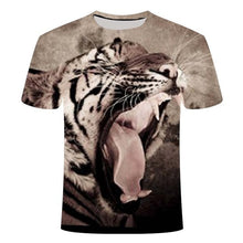 2020 New 3D Lion T-shirt Men's Animal T-shirt Cool 3D Style Pattern 3DT Shirt Summer Trend Short Sleeve