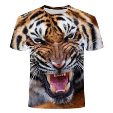 2020 New 3D Lion T-shirt Men's Animal T-shirt Cool 3D Style Pattern 3DT Shirt Summer Trend Short Sleeve