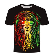 2020 New 3D Lion T-shirt Men's Animal T-shirt Cool 3D Style Pattern 3DT Shirt Summer Trend Short Sleeve