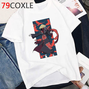 Japanese Anime Naruto Akatsuki TShirt Women Kawaii Cartoon Sasuke Graphic T Shirts Harajuku Funny Casual Oversized Tshirt Female