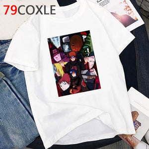 Japanese Anime Naruto Akatsuki TShirt Women Kawaii Cartoon Sasuke Graphic T Shirts Harajuku Funny Casual Oversized Tshirt Female