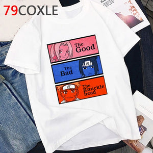 Japanese Anime Naruto Akatsuki TShirt Women Kawaii Cartoon Sasuke Graphic T Shirts Harajuku Funny Casual Oversized Tshirt Female