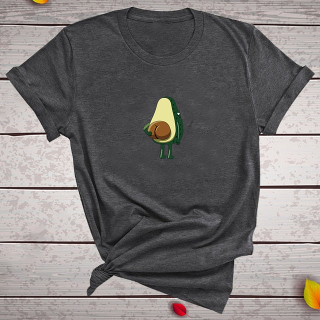 Women Graphic T shirts  Fashion T-shirts 2020 Polyester Funny Print Avocado frog Tees Short Sleeve Tshirts Girls Gift Tops