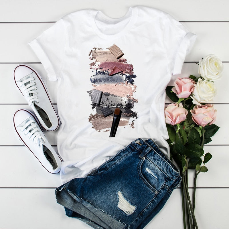 Women 2020 3D Print 90s Vogue Fashion Tops Tumblr Tshirts T Clothes Shirt Womens Ladies Graphic Female Tee T-Shirt Clothing