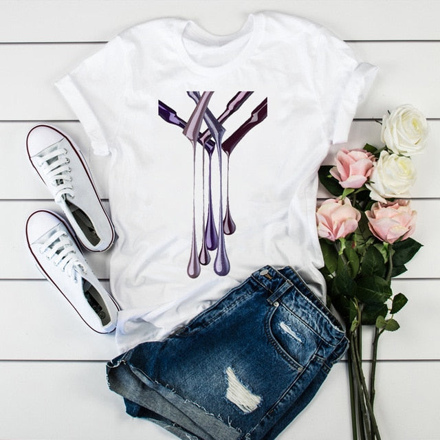 Women 2020 3D Print 90s Vogue Fashion Tops Tumblr Tshirts T Clothes Shirt Womens Ladies Graphic Female Tee T-Shirt Clothing