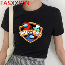 Harajuku Among Us Graphic Summer T Shirt Men Hip Hop Streetwear Cool T-shirt Cute Anime Amoung Us Tshirt Graphic Top Tees Male