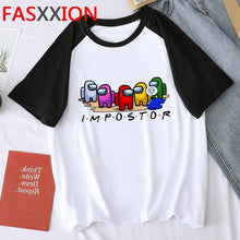 Harajuku Among Us Graphic Summer T Shirt Men Hip Hop Streetwear Cool T-shirt Cute Anime Amoung Us Tshirt Graphic Top Tees Male