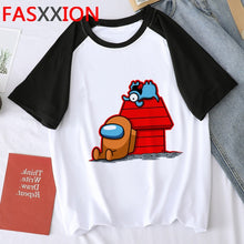 Harajuku Among Us Graphic Summer T Shirt Men Hip Hop Streetwear Cool T-shirt Cute Anime Amoung Us Tshirt Graphic Top Tees Male