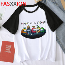 Harajuku Among Us Graphic Summer T Shirt Men Hip Hop Streetwear Cool T-shirt Cute Anime Amoung Us Tshirt Graphic Top Tees Male